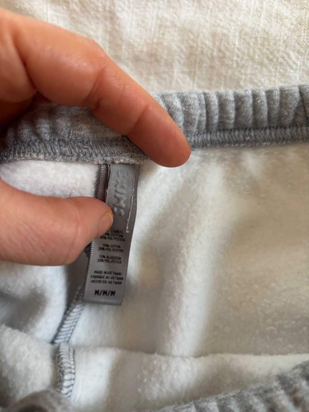 SKIMS Light Gray Track Joggers